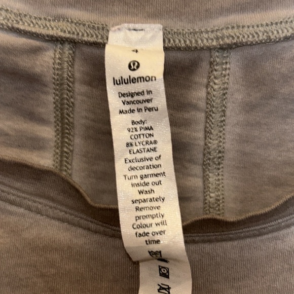 Lululemon Dusty Purple Crop Muscle Tee Size 4 - Picture 7 of 8